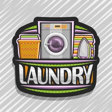 Vector logo for Laundry Stock Illustration