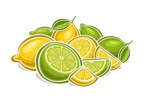 Vector logo for Lemon and Limes Stock Illustration