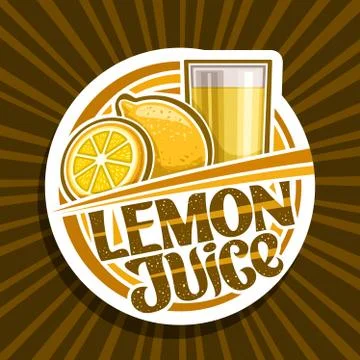 Vector logo for Lemon Juice Stock Illustration