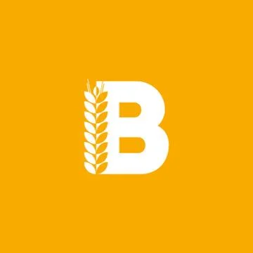 Vector Logo Letter B Bakery Stock Illustration