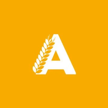 Vector Logo Letter A Bakery Stock Illustration