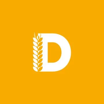Vector Logo Letter D Bakery Stock Illustration