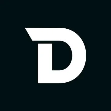 Vector Logo Letter D Wing Stock Illustration