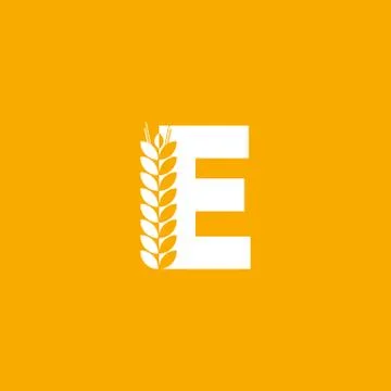 Vector Logo Letter E Bakery Stock Illustration