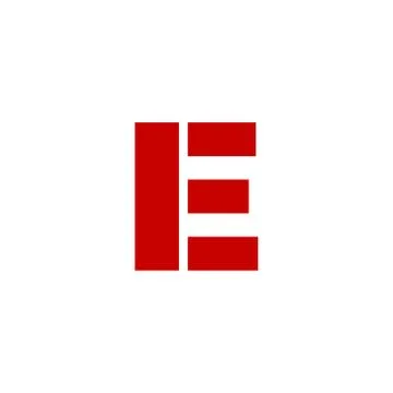 Vector Logo Letter E Stock Illustration