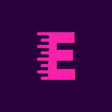 Vector Logo Letter E Speed Ilustración de archivo