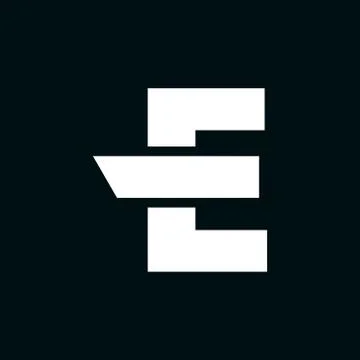 Vector Logo Letter E Wing Stock Illustration