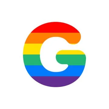 Vector Logo Letter G Rainbow Stock Illustration
