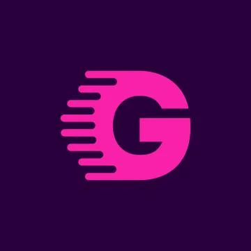 Vector Logo Letter G Speed Stock Illustration