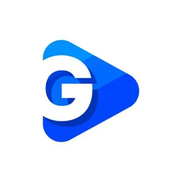 Vector Logo Letter G Triangle Stock Illustration