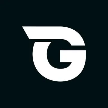 Vector Logo Letter G Wing Stock Illustration