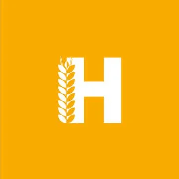 Vector Logo Letter H Bakery Stock Illustration