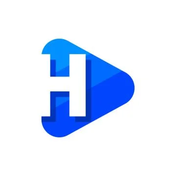 Vector Logo Letter H Triangle イラスト素材