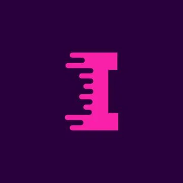 Vector Logo Letter I Speed Stock Illustration