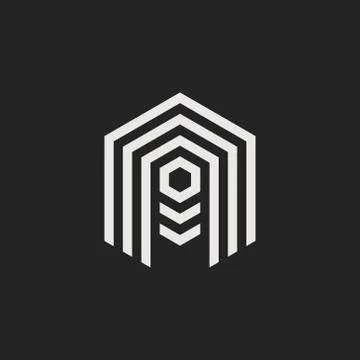 Vector Logo Letter A Stock Illustration