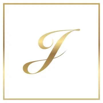 Vector Logo Letter J Elegant Illustrazione stock