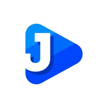 Vector Logo Letter J Triangle Stock Illustration
