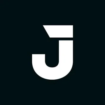 Vector Logo Letter J Wing Stock Illustration