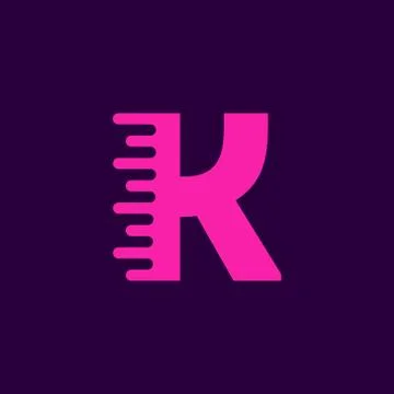 Vector Logo Letter K Speed Stock Illustration