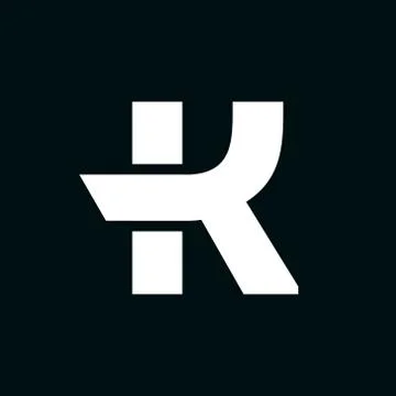 Vector Logo Letter K Wing Stock Illustration