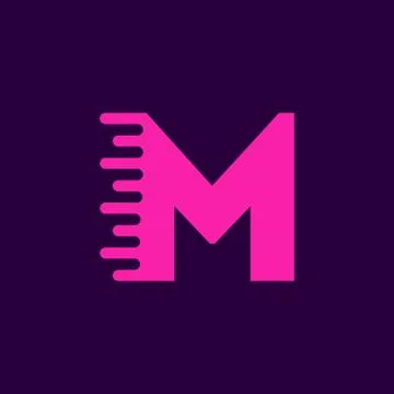 Vector Logo Letter M Speed Stock Illustration