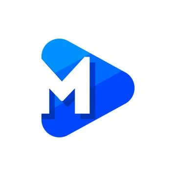 Vector Logo Letter M Triangle Stock Illustration