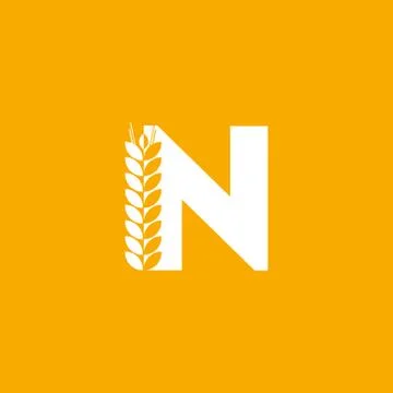 Vector Logo Letter N Bakery Stock Illustration