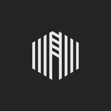 Vector Logo Letter N Stock Illustration