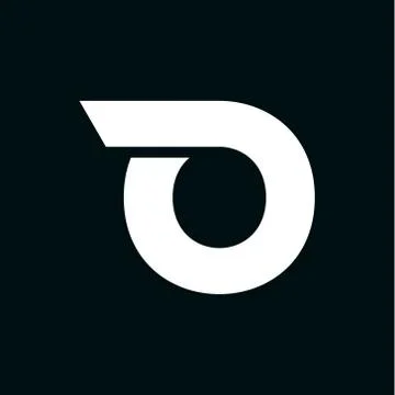 Vector Logo Letter O Wing Stock Illustration