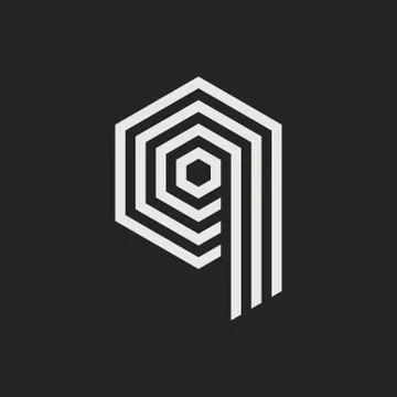 Vector Logo Letter Q イラスト素材