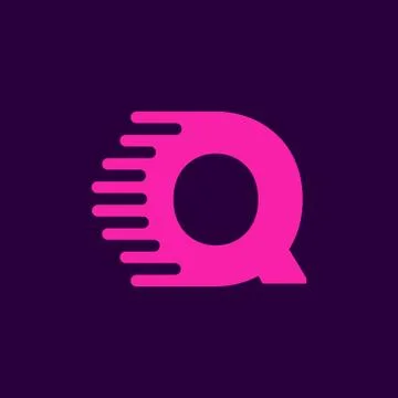 Vector Logo Letter Q Speed Stock Illustration