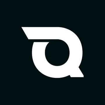 Vector Logo Letter Q Wing Stock Illustration