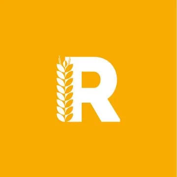 Vector Logo Letter R Bakery Stock Illustration