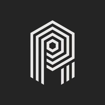 Vector Logo Letter R Stock Illustration