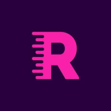 Vector Logo Letter R Speed イラスト素材