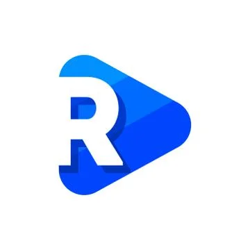 Vector Logo Letter R Triangle Stockillustratie