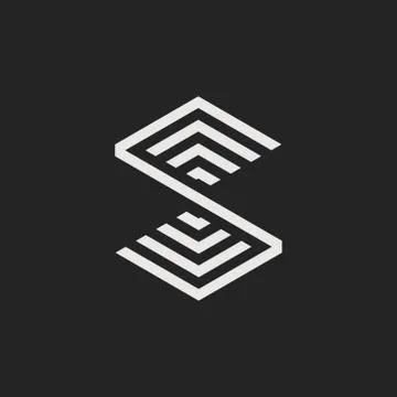 Vector Logo Letter S Stock Illustration