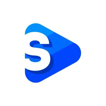 Vector Logo Letter S Triangle Illustrazione stock