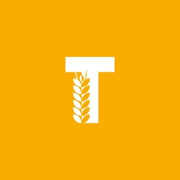 Vector Logo Letter T Bakery Stock Illustration