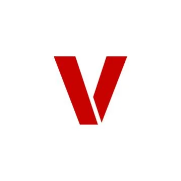 Vector Logo Letter V Ilustración de archivo