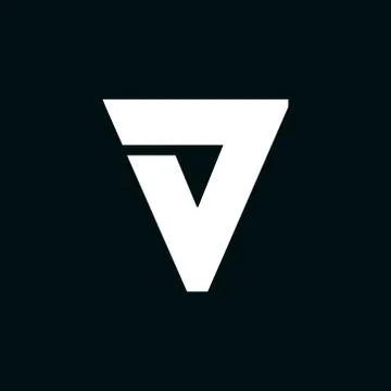 Vector Logo Letter V Wing Stock Illustration