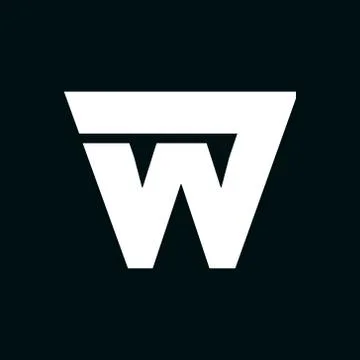 Vector Logo Letter W Wing Stock Illustration