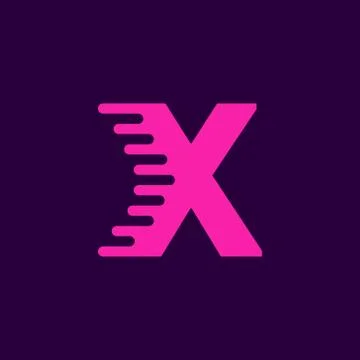 Vector Logo Letter X Speed Stock Illustration