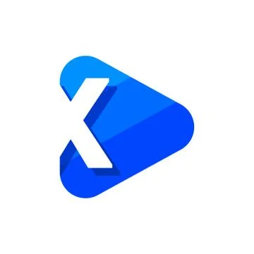 Vector Logo Letter X Triangle Stock Illustration