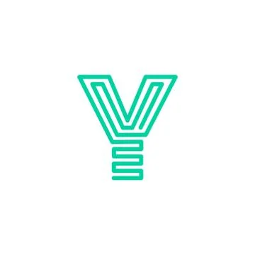 Vector Logo Letter Y Stock Illustration