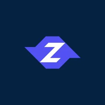 Vector Logo Letter Z Monogram Arrows Stock Illustration