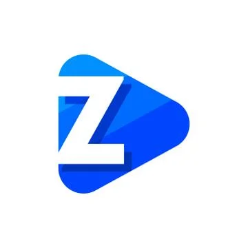 Vector Logo Letter Z Triangle Stock Illustration