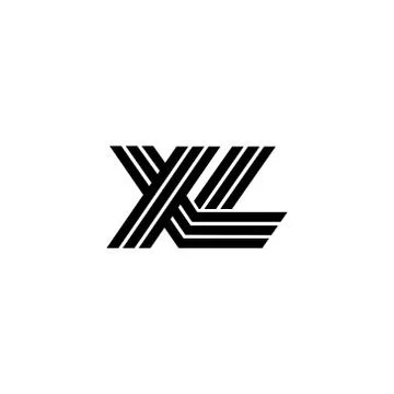 Vector Logo Letters XL Lines イラスト素材