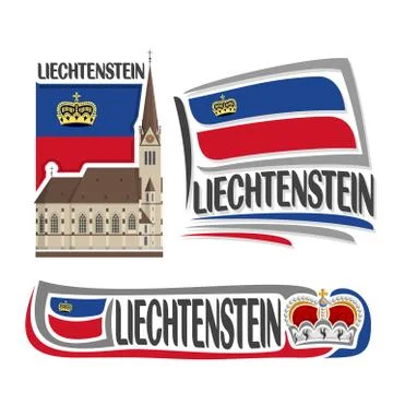 Vector logo for Liechtenstein Stock Illustration