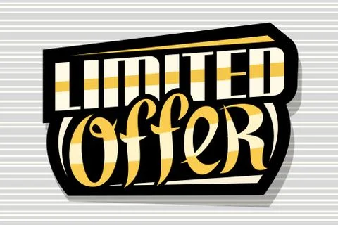 Vector logo for Limited Offer Stock Illustration